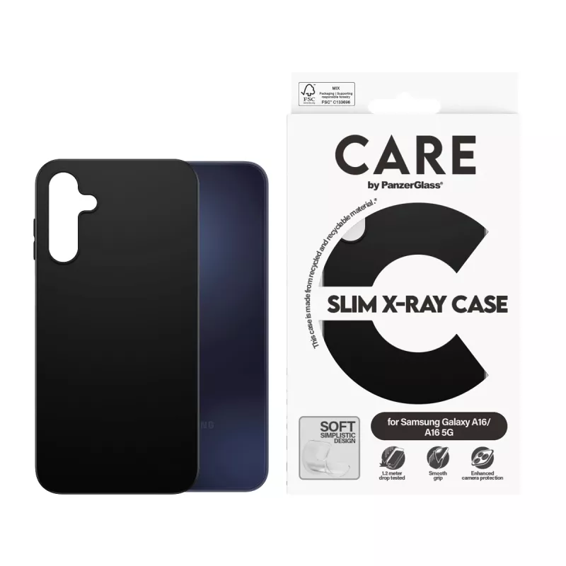 Capa PanzerGlass CARE™ by ® preta Samsung Galaxy A16 4G | A16 5G