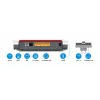 Conjunto Mesh 7530 AX + 1200 AX dual-band (2,4 GHz / 5 GHz) Wi-Fi 6 (802.11ax) vermelho, branco 4 3G interno