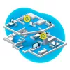 Conjunto Mesh 7530 AX + 1200 AX dual-band (2,4 GHz / 5 GHz) Wi-Fi 6 (802.11ax) vermelho, branco 4 3G interno