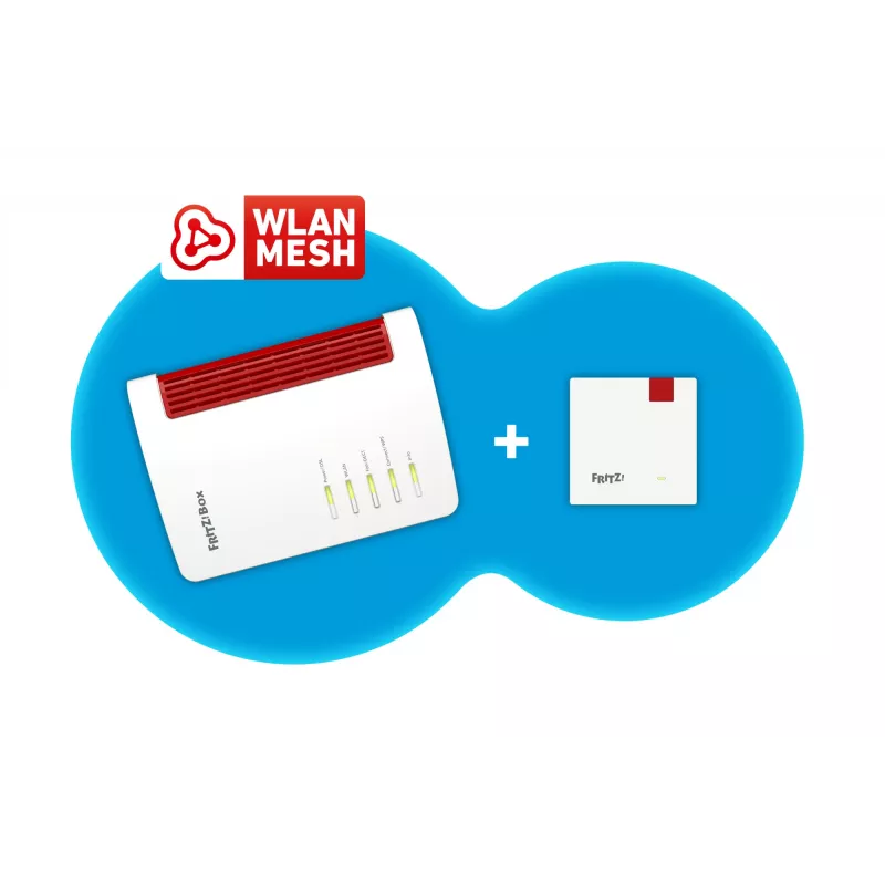 Conjunto Mesh 7530 AX + 1200 AX dual-band (2,4 GHz / 5 GHz) Wi-Fi 6 (802.11ax) vermelho, branco 4 3G interno