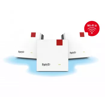 Conjunto Mesh 1600 dual-band (2,4 GHz / 5 GHz) Wi-Fi 6 (802.11ax) vermelho, branco 1 interno