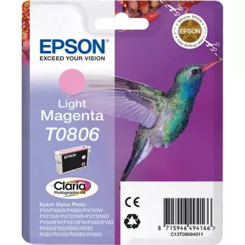 Epson Hummingbird embalagem individual magenta claro T0806 tinta fotográfica Claria