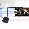 Comutador KVM HDMI USB de 2 portas ATEN 4K com telecomando para seleção de portas