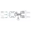 Comutador KVM HDMI USB de 2 portas ATEN 4K com telecomando para seleção de portas