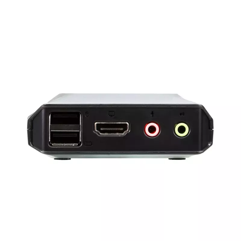 Comutador KVM HDMI USB de 2 portas ATEN 4K com telecomando para seleção de portas