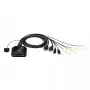 Comutador KVM HDMI USB de 2 portas ATEN 4K com telecomando para seleção de portas