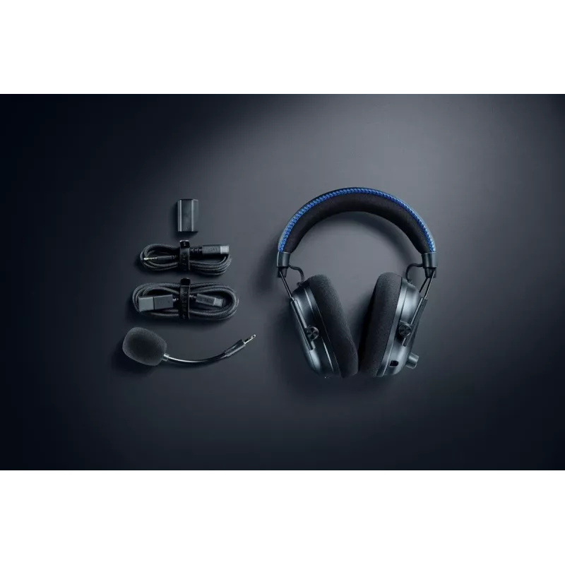 Headset RAZER Blackshark V3 Pro - Estéreo - Sem fios/ USB - Preto Para Playstation
