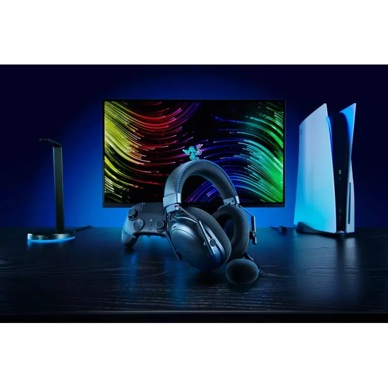 Headset RAZER Blackshark V3 Pro - Estéreo - Sem fios/ USB - Preto Para Playstation
