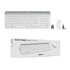 Conjunto de teclado e rato sem fios finos LOGITECH Mk470 - Branco sujo - Azerty Francês