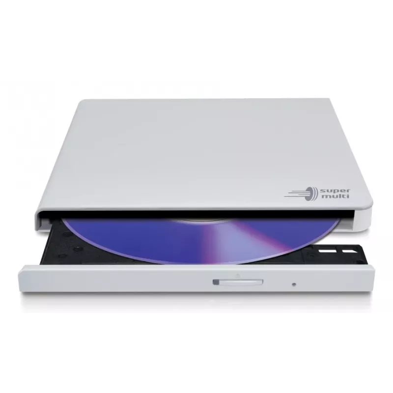 HITACHI-LG DATA STORAGE Gravador de DVD portátil fino - Gp57eb40 - USB 2.0 - Branco