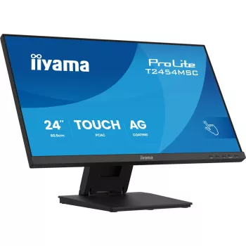 Monitor de computador iiyama ProLite T2454MSC-B3AG 60,5 cm (23,8 inch) 1920 x 1080 píxeis Full HD LED Ecrã tátil Multi-User Preto