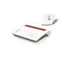 Box FRITZ 7530 Router Wi-Fi Gigabit Ethernet Banda dupla (2,4 GHz / 5 GHz) Preto, Vermelho, Branco