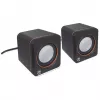 Manhattan 2600 Series 161435 sistema de colunas, 2.0 estéreo, alimentação USB, 6 W RMS, 90 - 20000 Hz, preto