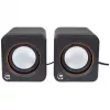 Manhattan 2600 Series 161435 sistema de colunas, 2.0 estéreo, alimentação USB, 6 W RMS, 90 - 20000 Hz, preto