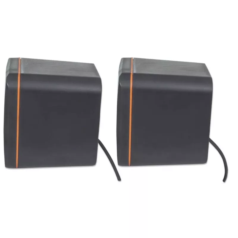 Manhattan 2600 Series 161435 sistema de colunas, 2.0 estéreo, alimentação USB, 6 W RMS, 90 - 20000 Hz, preto