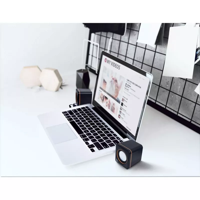Manhattan 2600 Series 161435 sistema de colunas, 2.0 estéreo, alimentação USB, 6 W RMS, 90 - 20000 Hz, preto