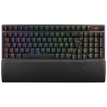 ASUS ROG Strix Scope II 96 Wireless Teclado Gaming USB + RF Wireless + Bluetooth QWERTZ Alemão Preto