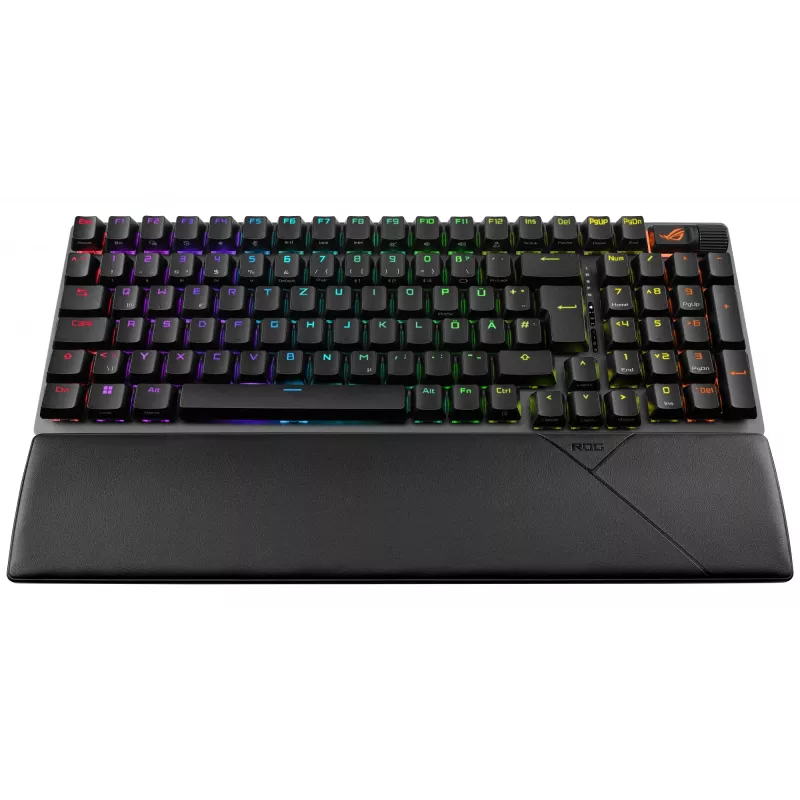 ASUS ROG Strix Scope II 96 Wireless Teclado Gaming USB + RF Wireless + Bluetooth QWERTZ Alemão Preto