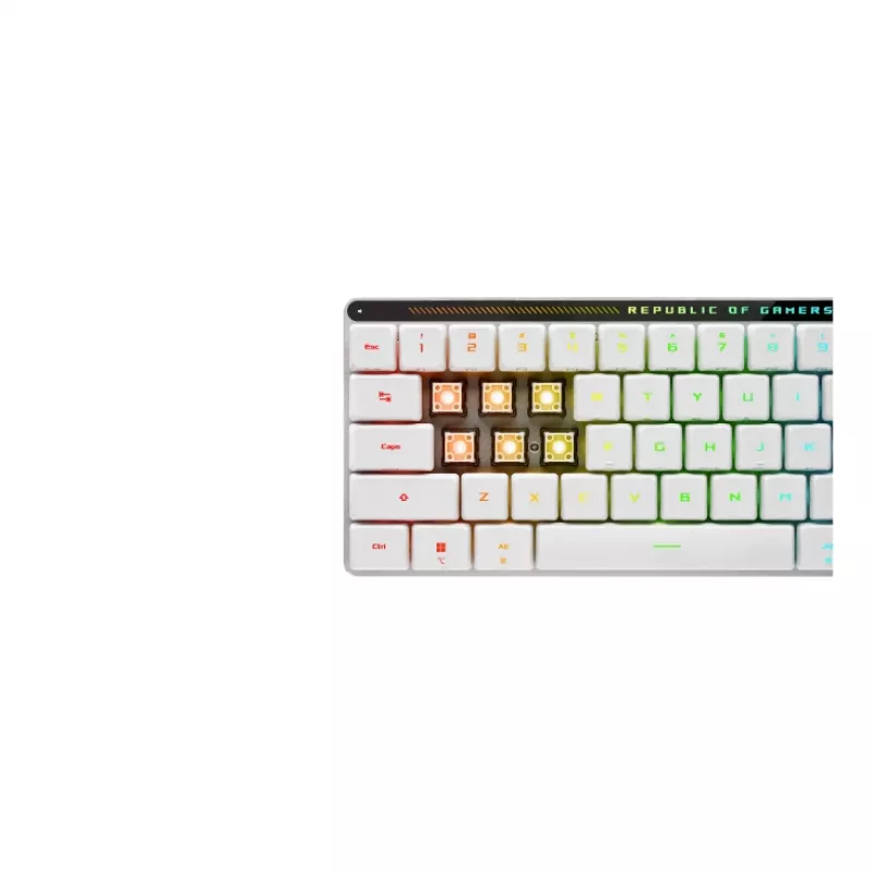 ASUS ROG Falchion RX Low Profile Teclado Gaming USB + RF Wireless + Bluetooth QWERTZ Branco