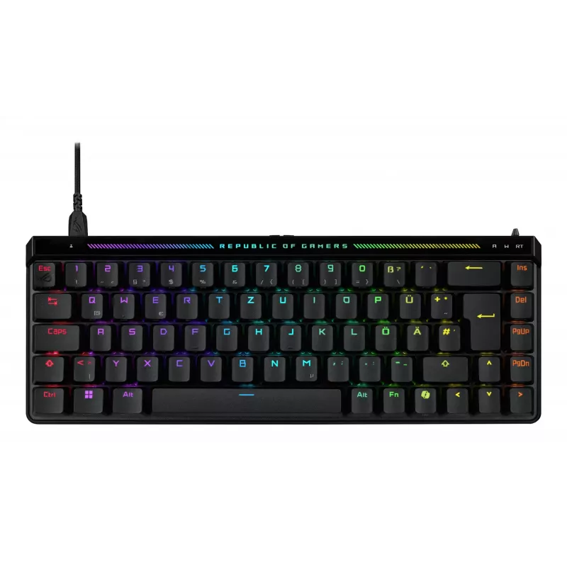 ASUS ROG Falchion Ace HFX Teclado Gaming USB QWERTZ Alemão Preto