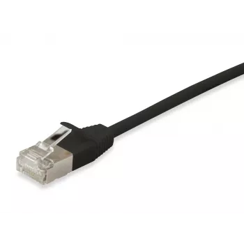 Cabo de rede Equip Cat.6A F/FTP Cabo de patch fino RJ-45 20m Preto