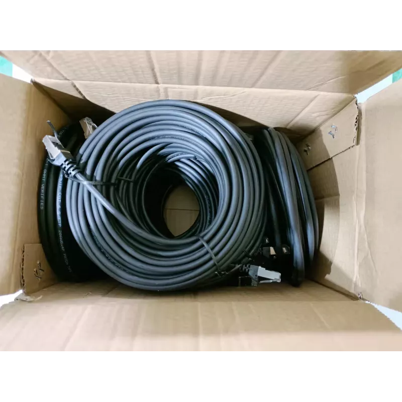 Equip Cat.6 S/FTP Cabo de patch, 2,0 m, preto, 34 unid./conjunto
