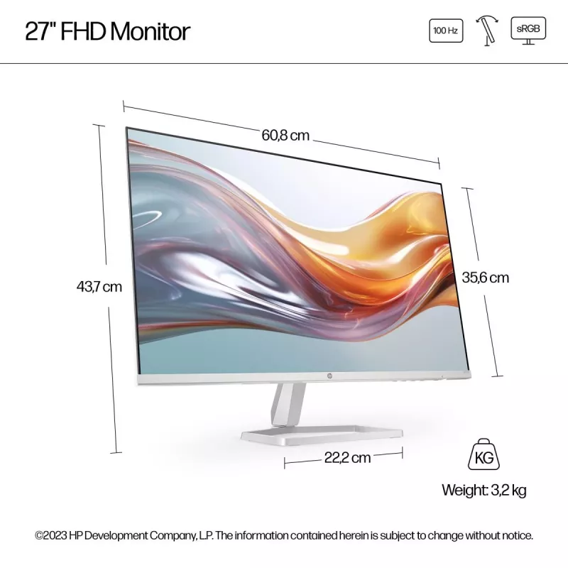Monitor de secretária HP Série 5 527sw - 27