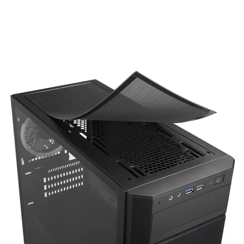 Caixa Sharkoon - V1000 RGB Micro Tower Preto