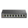 Switch não gerido D-Link DGS-1008P/E, L2, 8 portas, PoE
