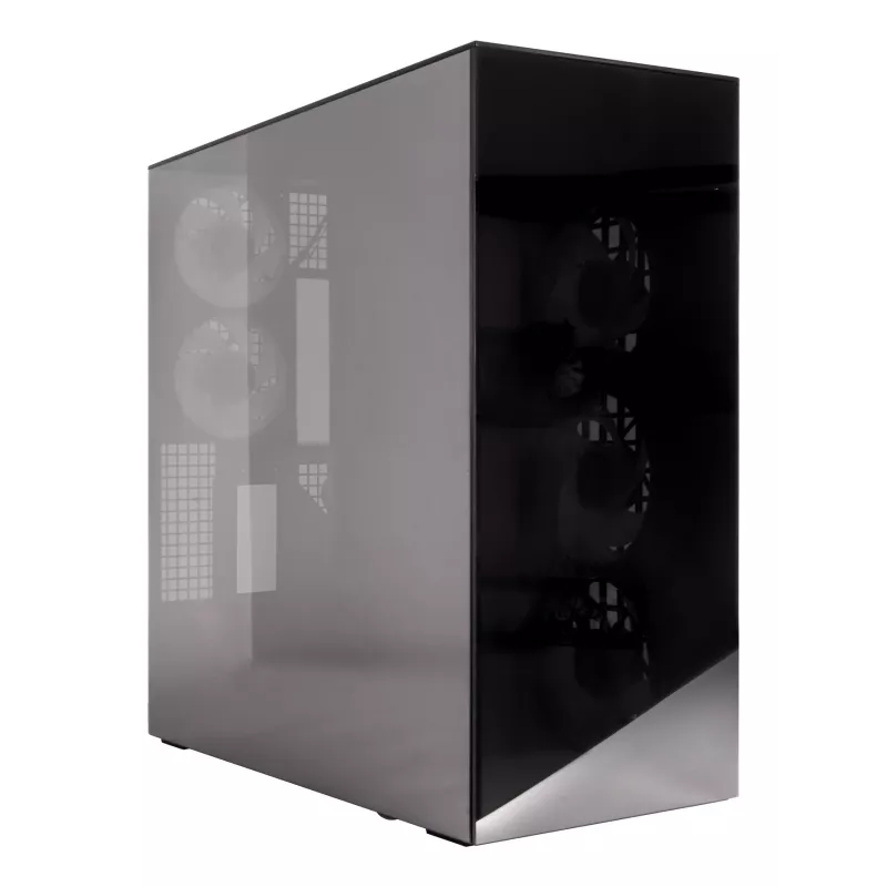 ARCTIC Xtender VG (Mirror Black) caixa de PC E-ATX Premium com suporte vertical para GPU