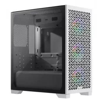 Caixa de PC Cooler Master Elite 302 Branco mATX com 3 ventoinhas ARGB de 120mm
