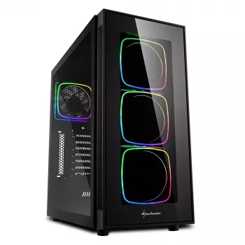 Caixa de PC Sharkoon TG6 RGB Midi Tower Preto