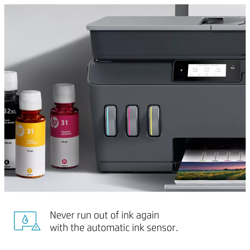 Impressora multifunções a cores HP Smart Tank Plus 655 Wireless, copiadora, scanner