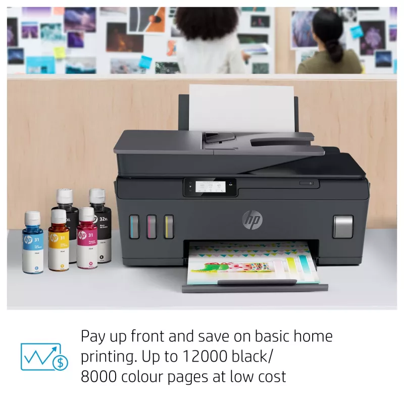 Impressora multifunções a cores HP Smart Tank Plus 655 Wireless, copiadora, scanner