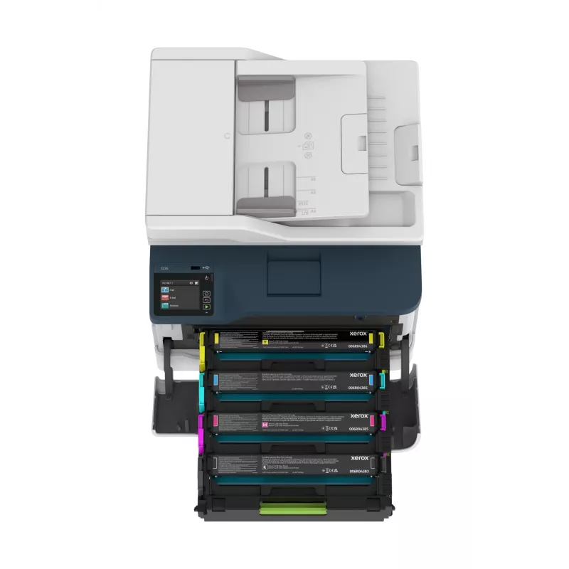 Xerox C235 A4 22ppm Wireless Copiar/Imprimir/Digitalizar/Fax PS3 PCL5e/6 ADF 2 bandejas de papel total 251 folhas