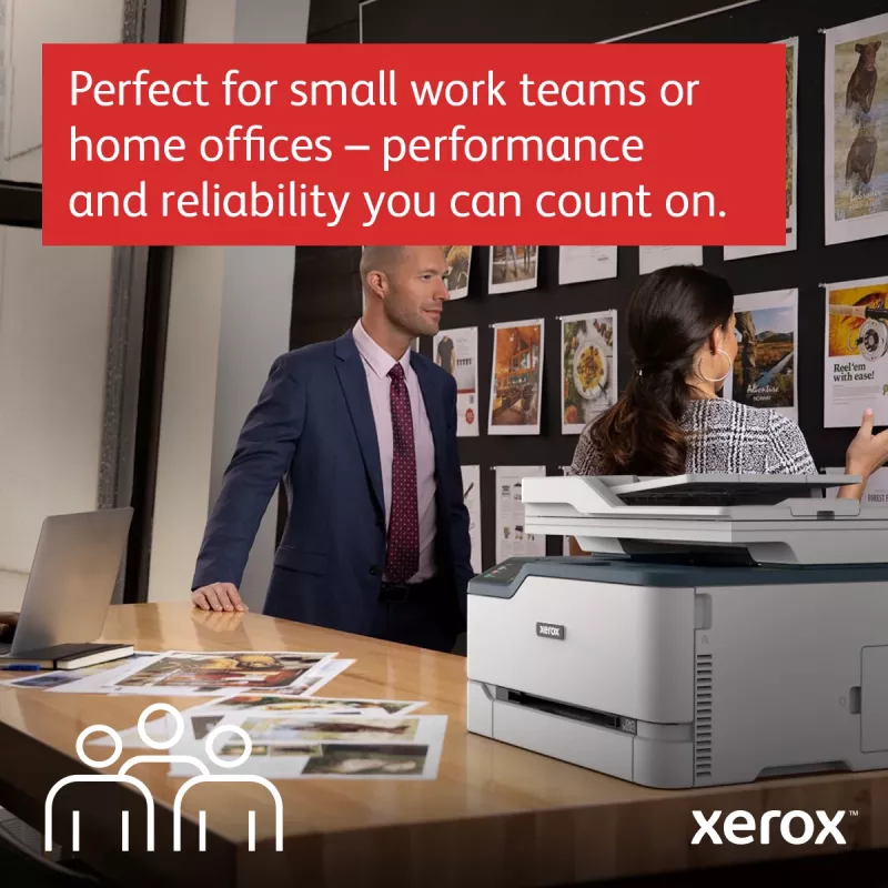 Xerox C235 A4 22ppm Wireless Copiar/Imprimir/Digitalizar/Fax PS3 PCL5e/6 ADF 2 bandejas de papel total 251 folhas