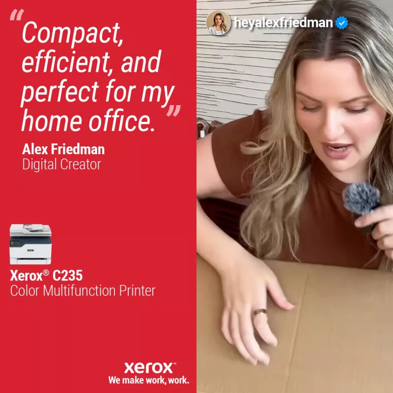 Xerox C235 A4 22ppm Wireless Copiar/Imprimir/Digitalizar/Fax PS3 PCL5e/6 ADF 2 bandejas de papel total 251 folhas