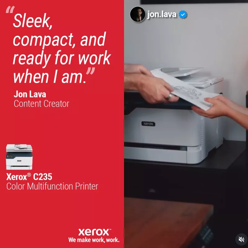 Xerox C235 A4 22ppm Wireless Copiar/Imprimir/Digitalizar/Fax PS3 PCL5e/6 ADF 2 bandejas de papel total 251 folhas