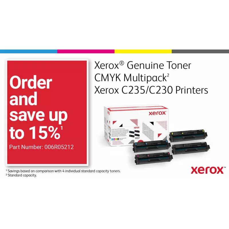 Xerox C230 A4 22ppm Wireless Duplex Impressora PS3 PCL5e6 2 bandejas de papel total 251 folhas