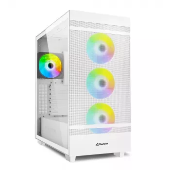 Caixa de PC Sharkoon REBEL C50 RGB Full Tower Branco