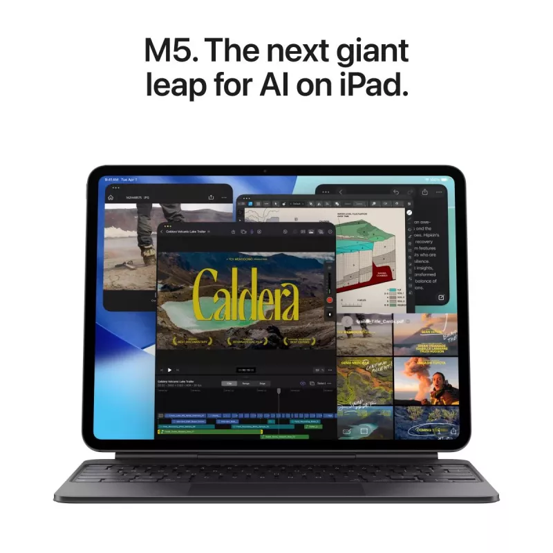 APPLE iPad Pro M5 - 13 polegadas - Wi-Fi + Cellular - 512 GB - vidro padrão - prateado