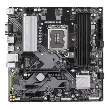 GIGABYTE B760M D3HP Placa-mãe - CPUs Intel Core 14ª Geração, VRM 4+1+1 fases, até 5600MHz DDR5, 2xPCIe 4.0 M.2, GbE LAN, USB 3.2 Gen 1