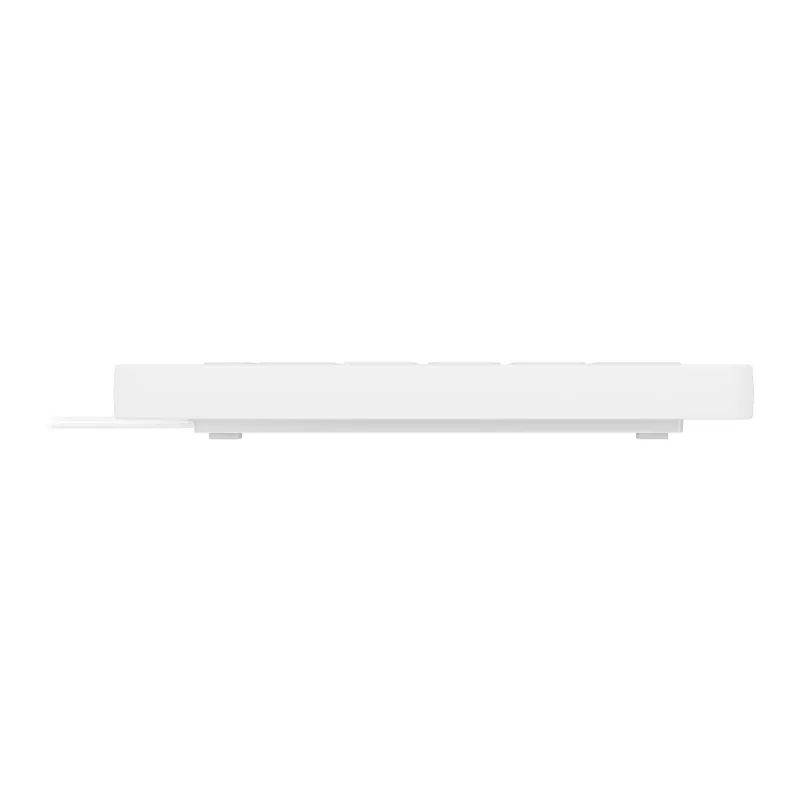 Teclado médico Contour Design Active Key Contour QuickClean IP68 com touchpad compacto com fios branco DE C7412
