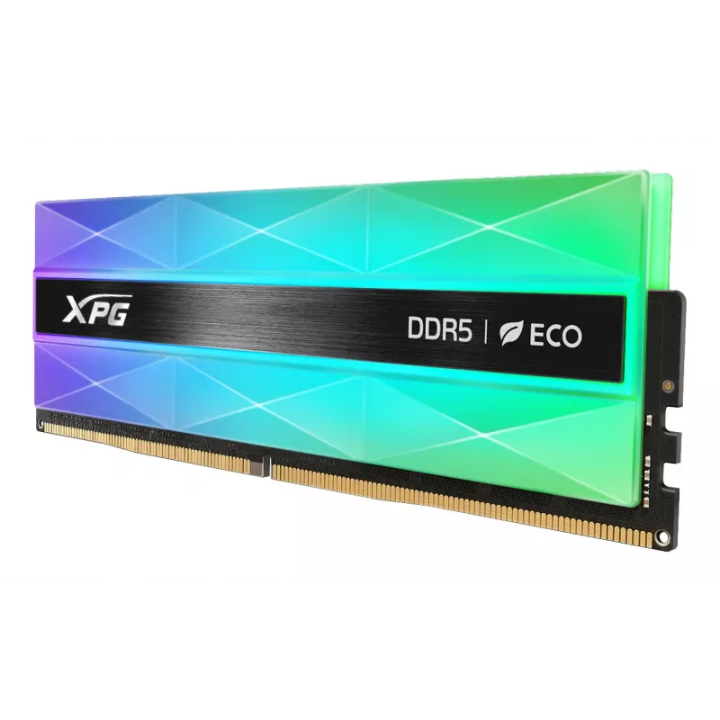DIMM 32 GB DDR5-6000 (2x 16 GB) kit duplo, memória RAM prateada, AX5U6000C3016G-DCLANRSG, Lancer Neon RGB, INTEL XMP, AMD EXPO