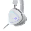 Headset ASUS ROG Delta II com fios e sem fios com arco de cabeça gaming USB Type-C Bluetooth branco