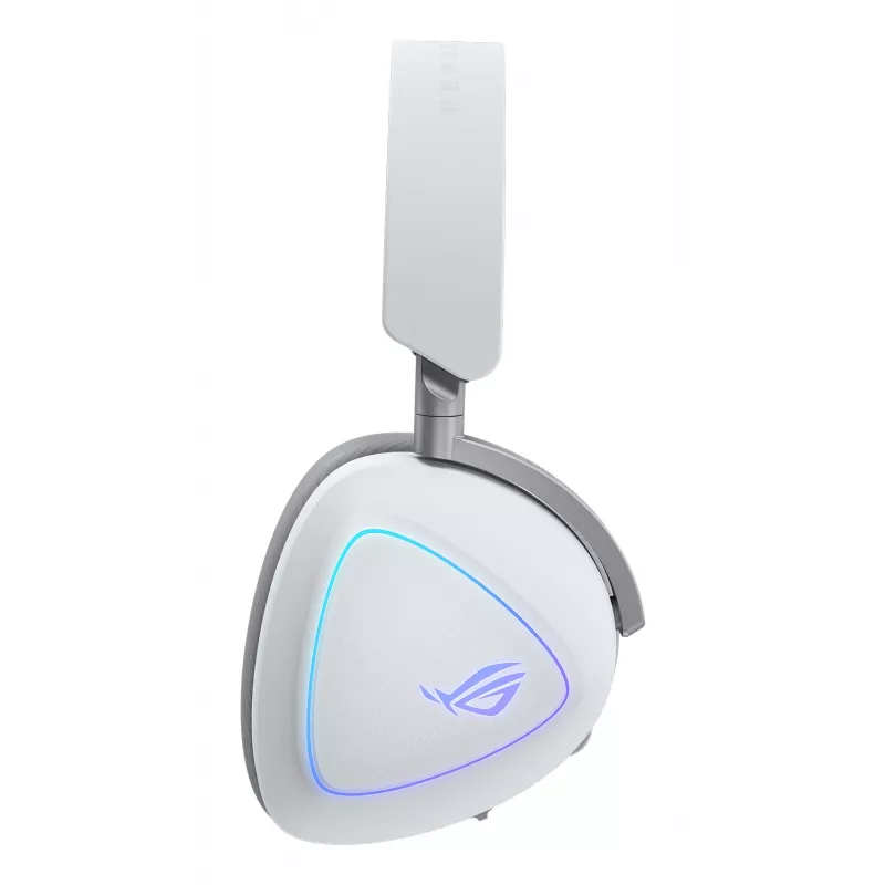Headset ASUS ROG Delta II com fios e sem fios com arco de cabeça gaming USB Type-C Bluetooth branco