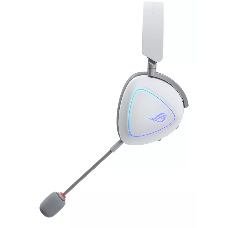 Headset ASUS ROG Delta II com fios e sem fios com arco de cabeça gaming USB Type-C Bluetooth branco