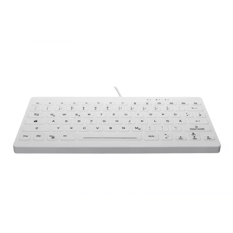 Teclado médico Contour Design Active Key Contour QuickClean IP68 mini com fios branco DE C4112