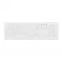 Teclado médico Contour Design Active Key Contour ClassicClean com tampa removível tamanho completo sem fios branco DE C8100