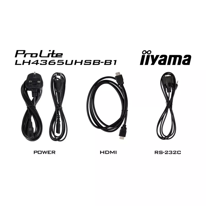 Ecrã de sinalização iiyama LH4365UHSB-B1 design quiosque 108 cm (42,5 polegadas) LED Wi-Fi 800 cd/m² 4K Ultra HD preto processador integrado Android 11 24/7